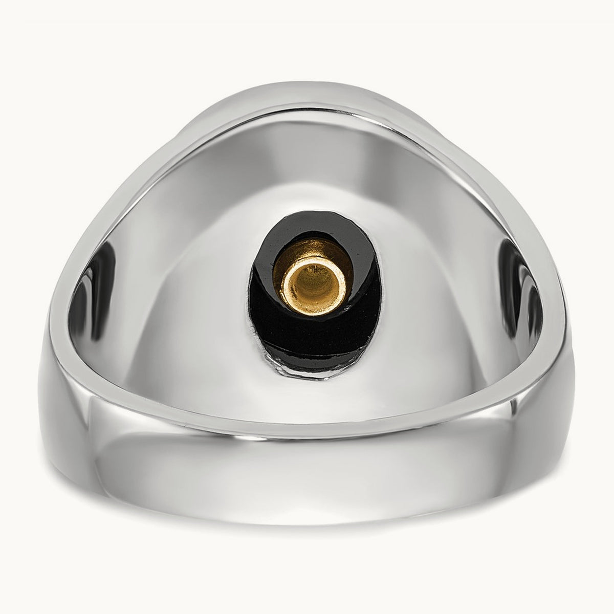 Men's Polished — 14K White Gold