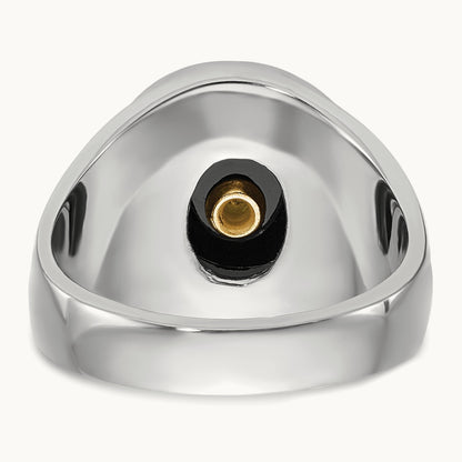 Men's Polished — 14K White Gold