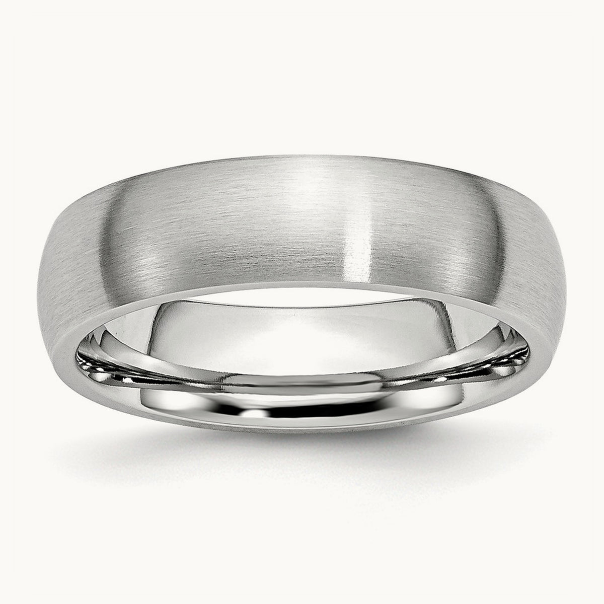 Cobalt Satin Half Round Band — 6mm