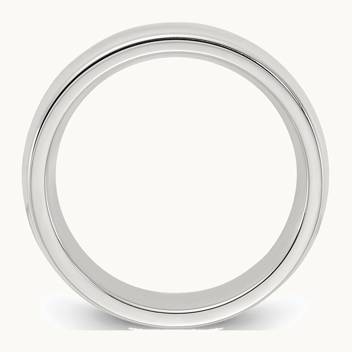 Comfort Fit Half Round Milgrain Band — photo set