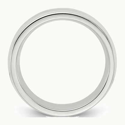 Comfort Fit Half Round Milgrain Band — photo set