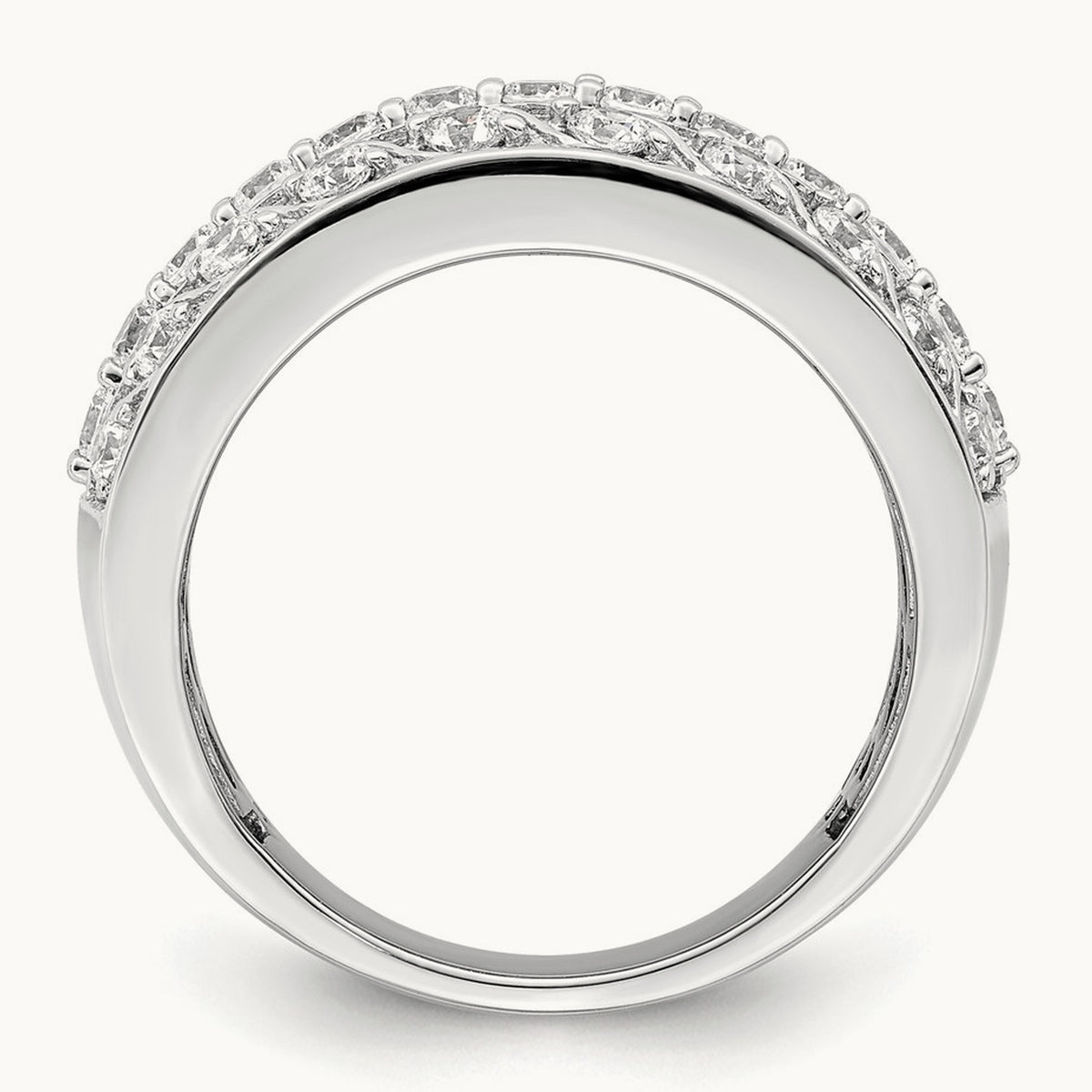 Complete Diamond Band, 14K White Gold