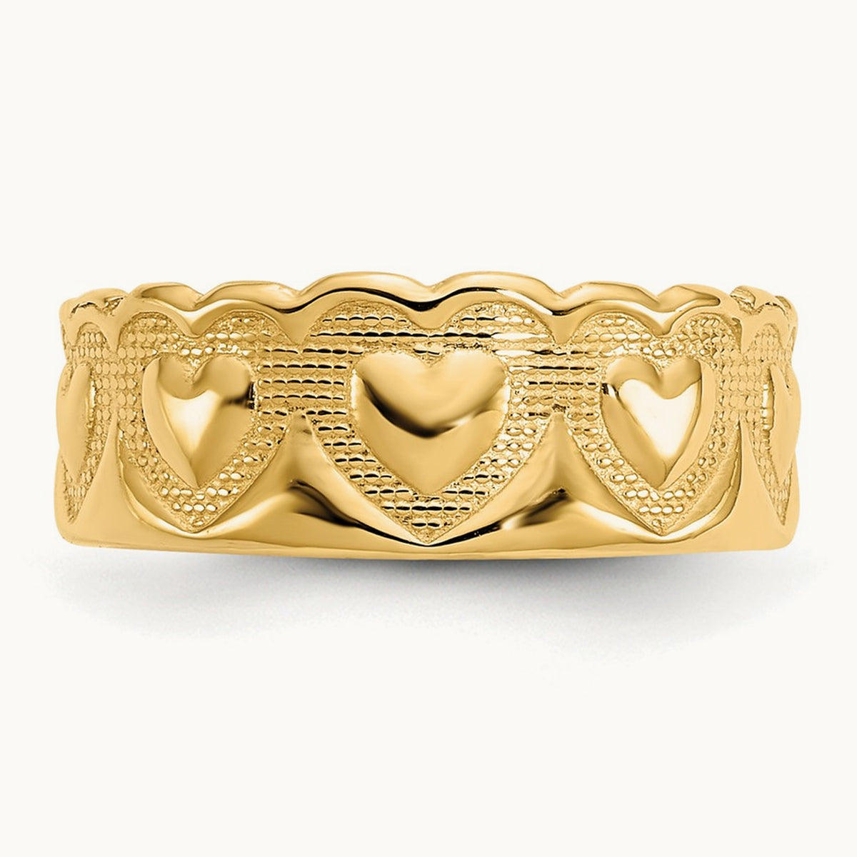 Heart Toe Ring, 14K