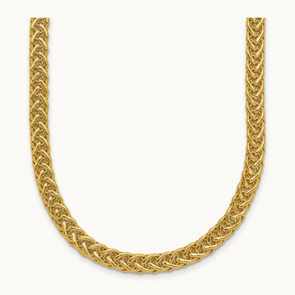 Polished Fancy Link Necklace, 14K