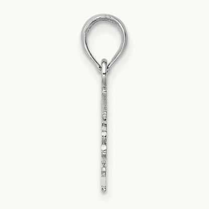 FIREFIGHTER'S DAUGHTER Charm — 14K White Gold