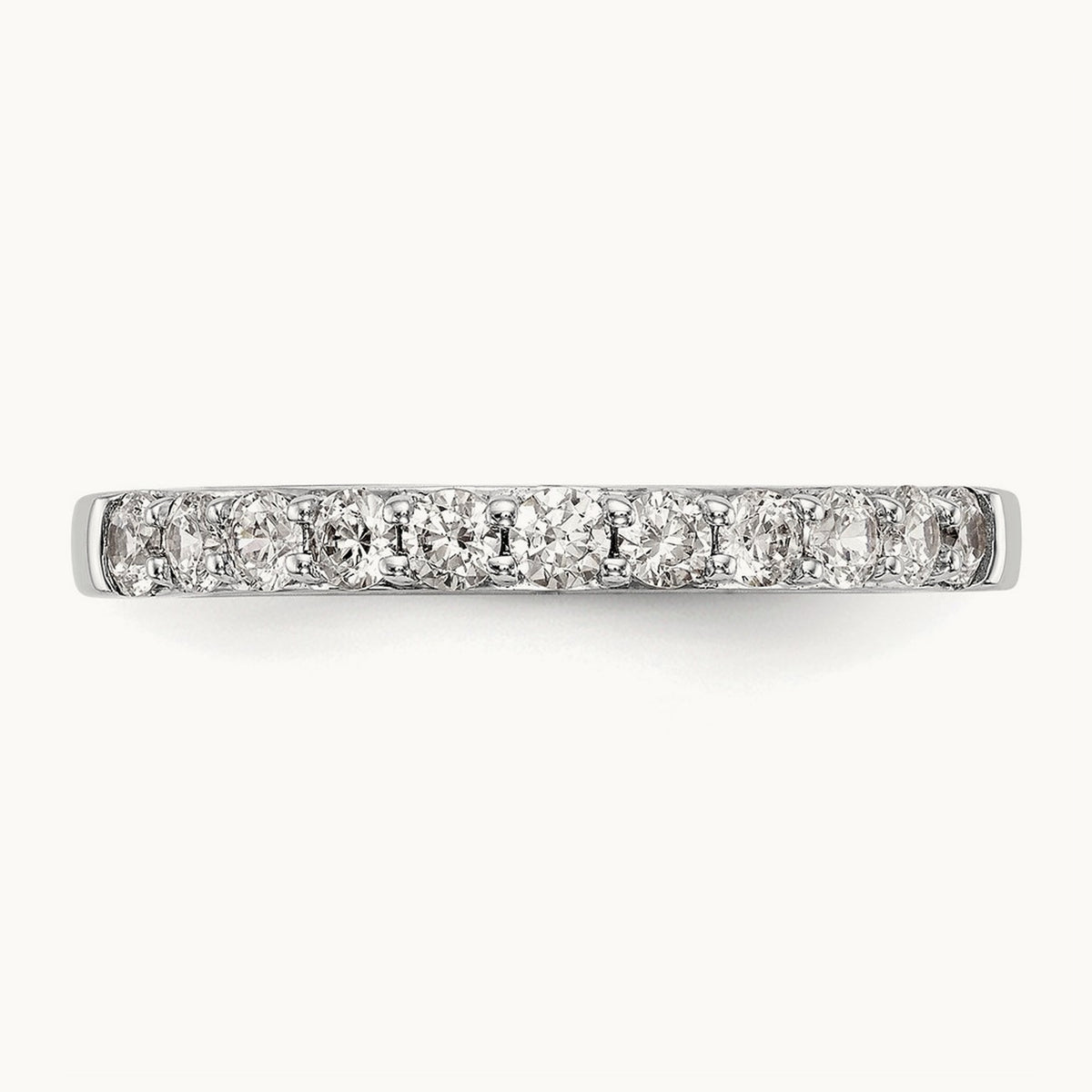 Diamond Wedding Band, 14K White Gold