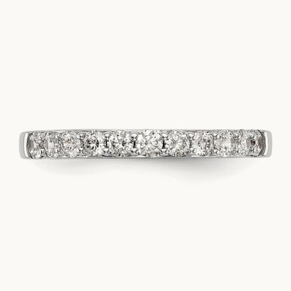 Diamond Wedding Band, 14K White Gold