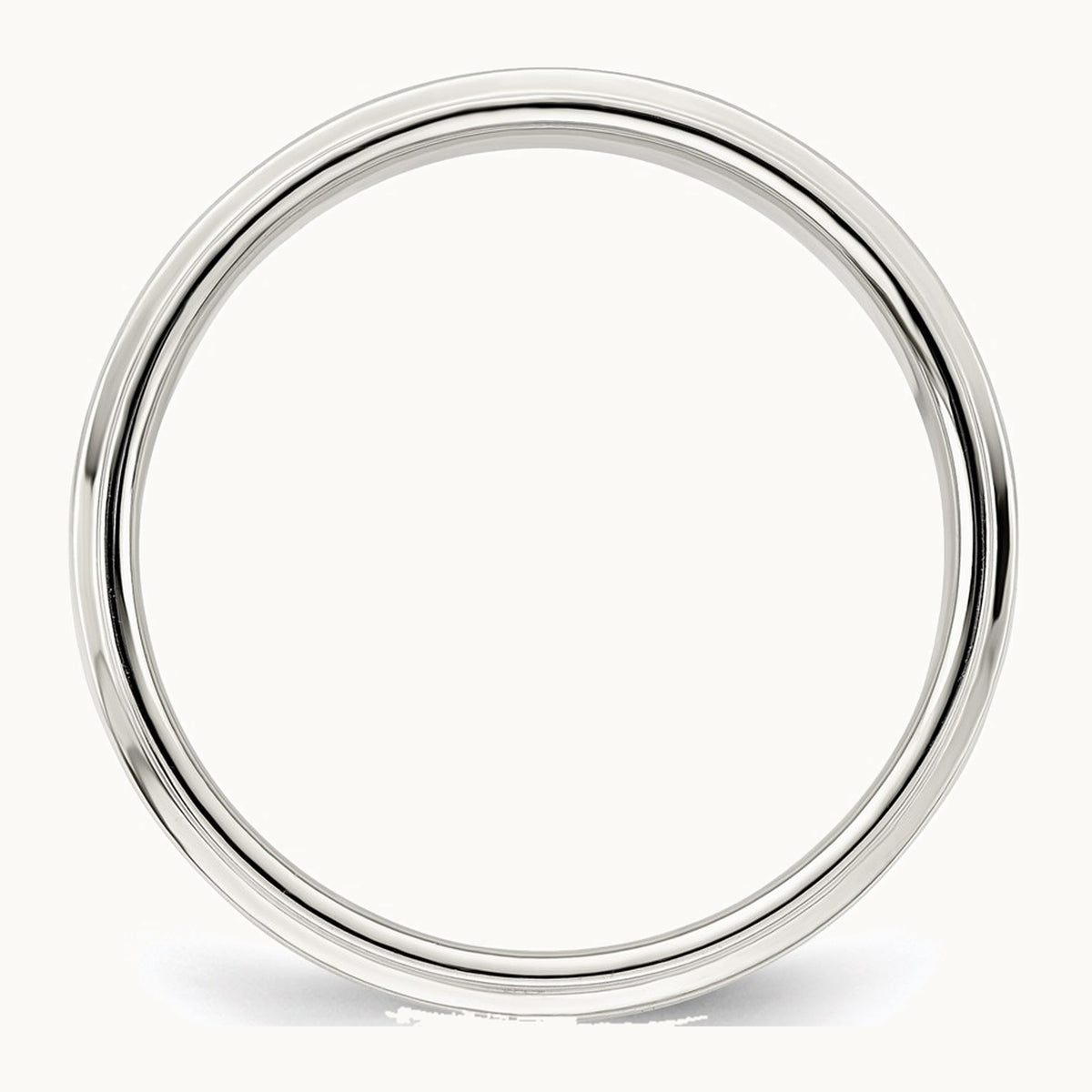 Sterling Silver 5mm Flat with Step Edge Band