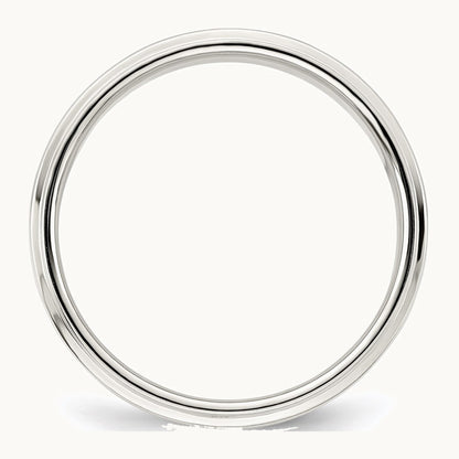 Sterling Silver 5mm Flat with Step Edge Band