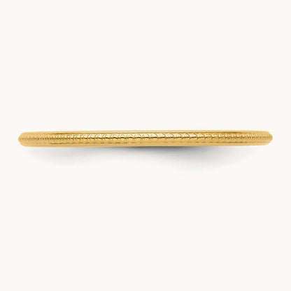Bead Stackable Band — 14K Yellow Gold