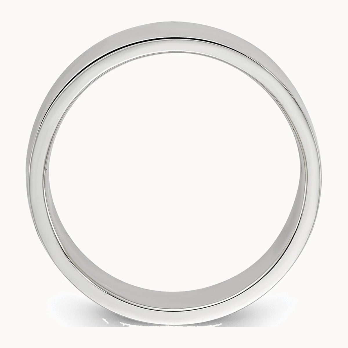 Sterling Silver 6mm Lightweight Flat Band