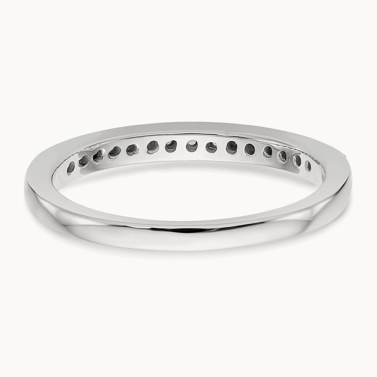 Diamond Wedding Band, 14K White Gold