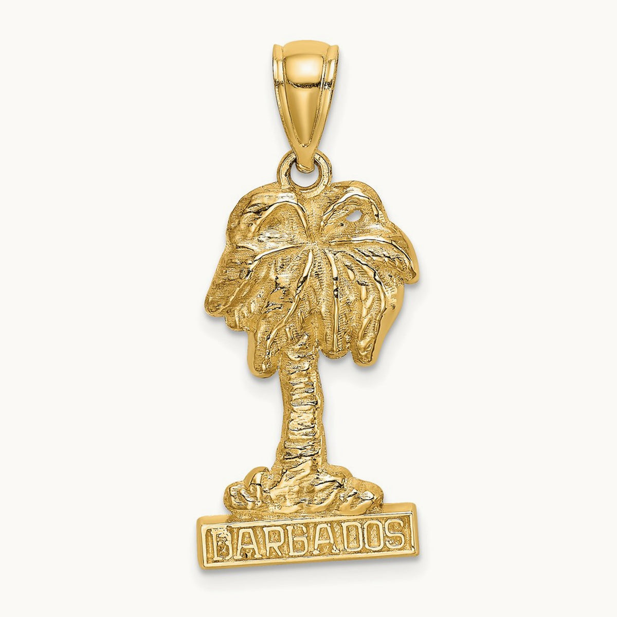 BARBADOS Palm Tree Charm, 14K