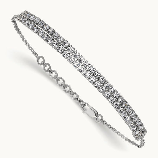 With Ext Bracelet, 2.50 ct tw Lab-Grown Diamond