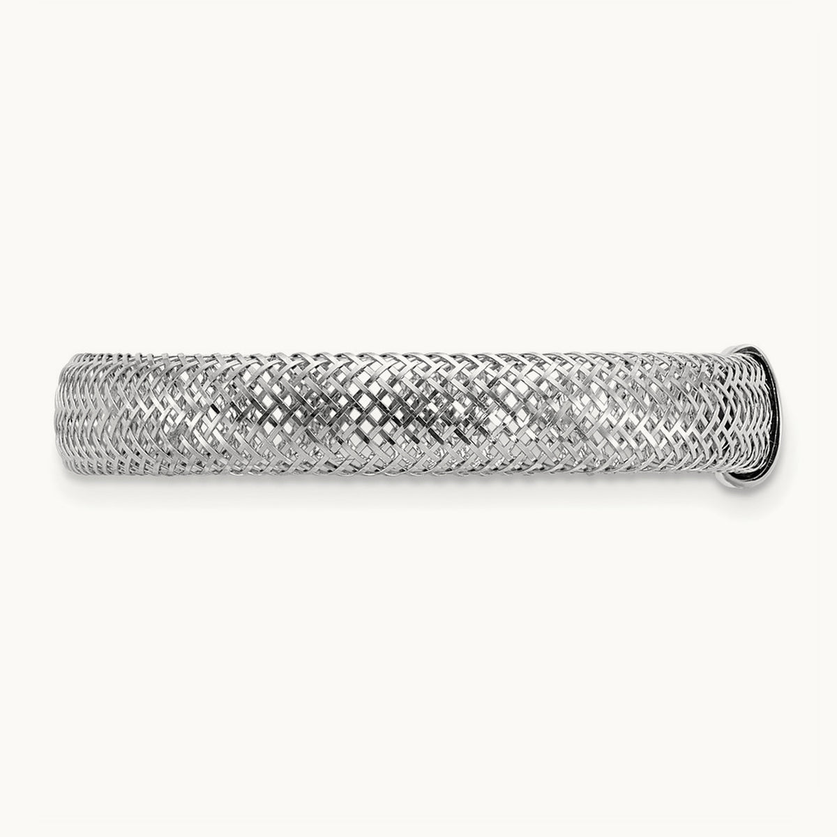 Mesh Stretch Ring — 14K Two-Tone Gold