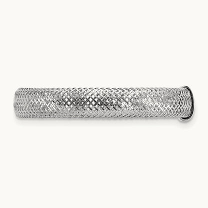 Mesh Stretch Ring — 14K Two-Tone Gold