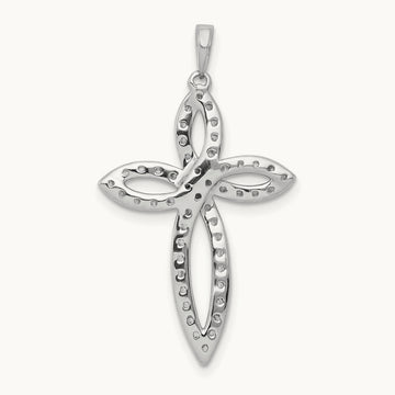Cross Pendant, 0.50 ct tw Lab-Grown Diamond