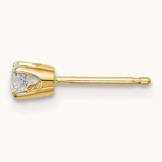 Single Stud Diamond Earring, 14K