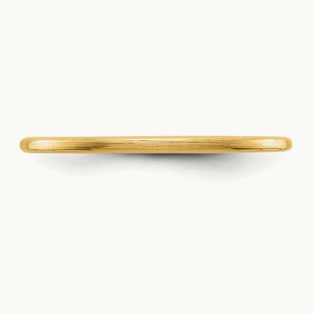 Half Round Satin Stackable Band — 10K Yellow Gold
