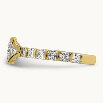 Princess Center Engagement Ring, 0.50 ct tw Lab-Grown Diamond