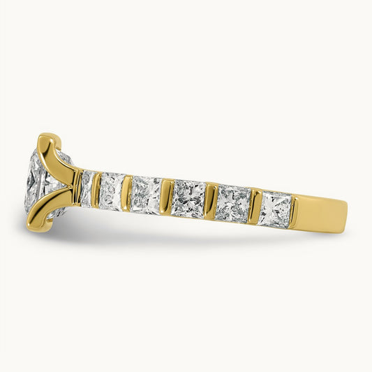 Princess Center Engagement Ring, 0.50 ct tw Lab-Grown Diamond