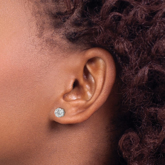 Halo Post Earrings, 0.50-1.00 ct tw Lab-Grown Diamond