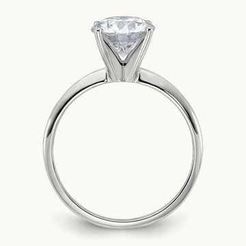 Round Solitaire Engagement Ring, 2.00 ct tw Lab-Grown Diamond — 14K White Gold