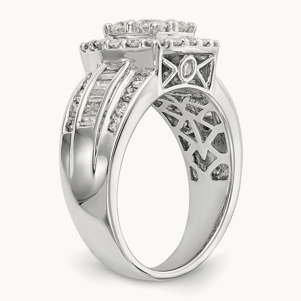Cluster Engagement Ring, 1.50 ct tw