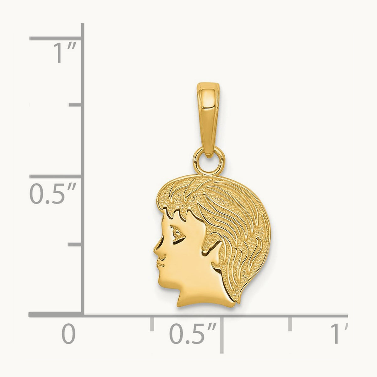 Boy charm, 14K