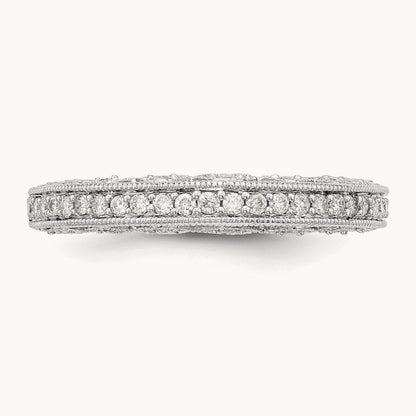 Diamond Band, 14K White Gold