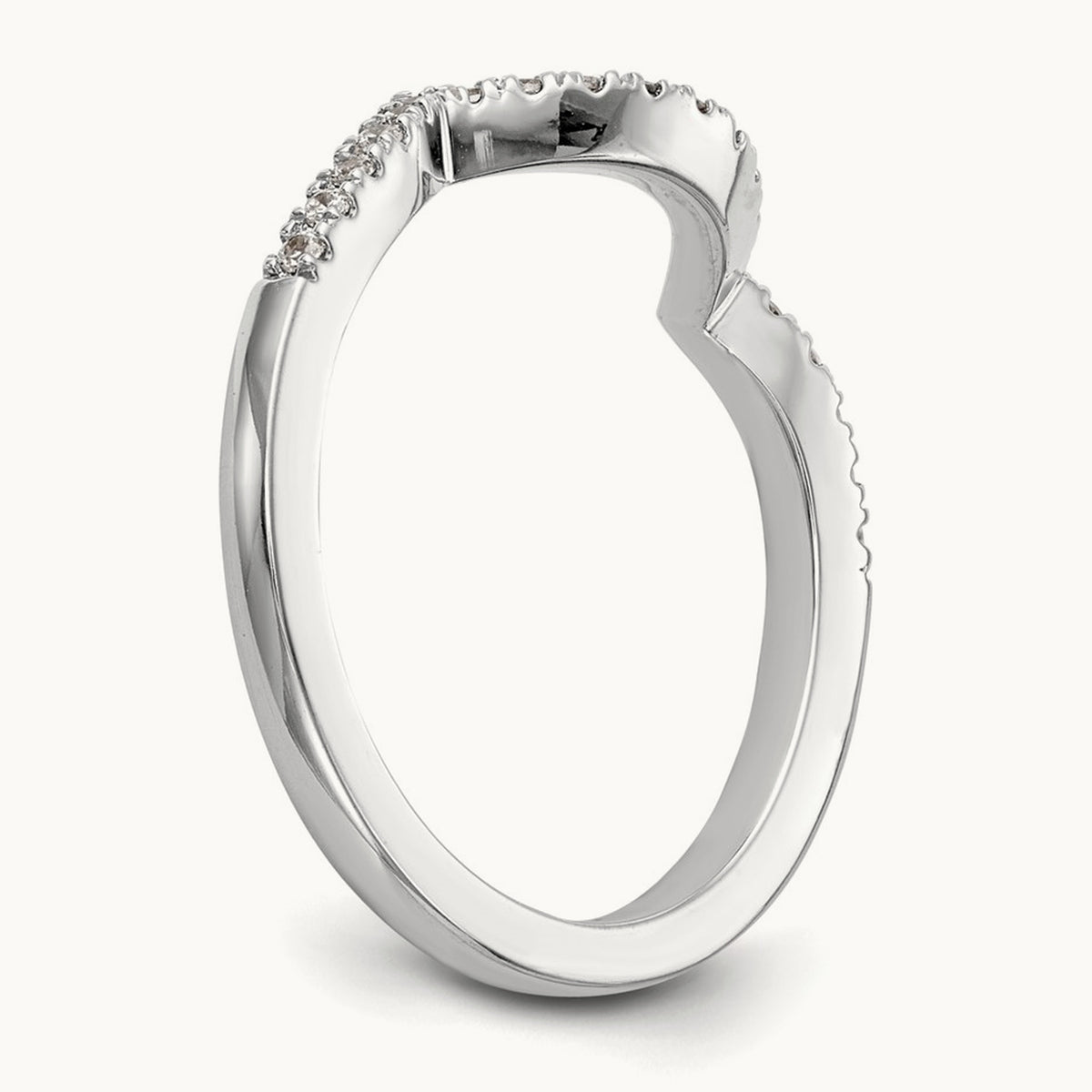 Diamond Wedding Band, 14K White Gold