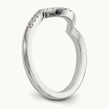 Diamond Wedding Band, 14K White Gold