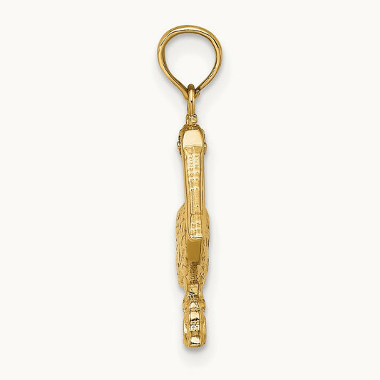 3-D Pelican Standing Charm — 21mm