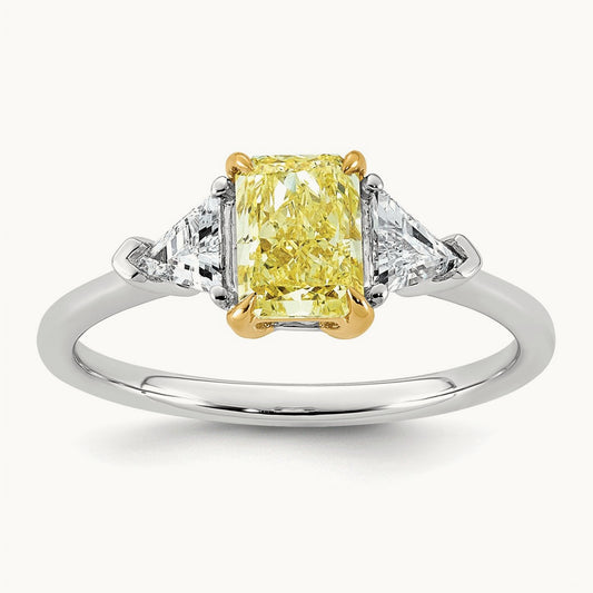 Vivid Yellow Ring, 1.50-4.50 ct tw Lab-Grown Diamond
