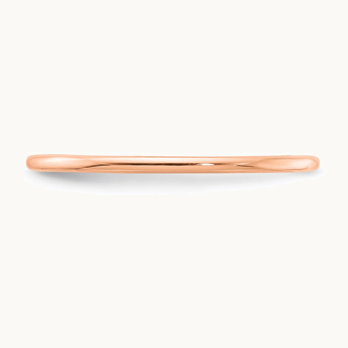 Half Round Stackable Band — 10K Rose Gold