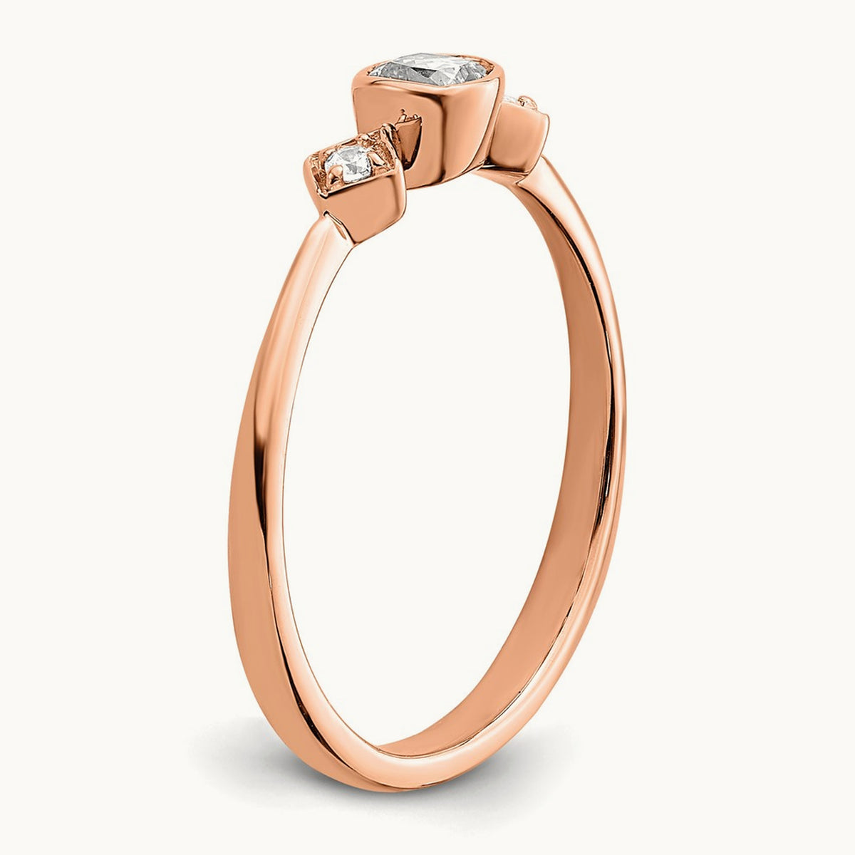 Petite Cushion Ring — 14K Rose Gold, 7