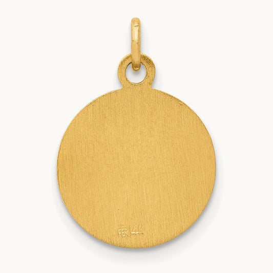 Saint Matthew Medal Charm, 14K
