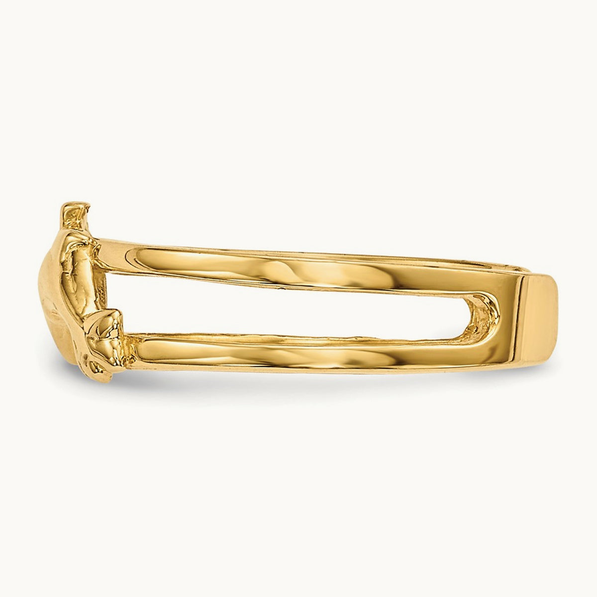 Dolphins Toe Ring, 14K
