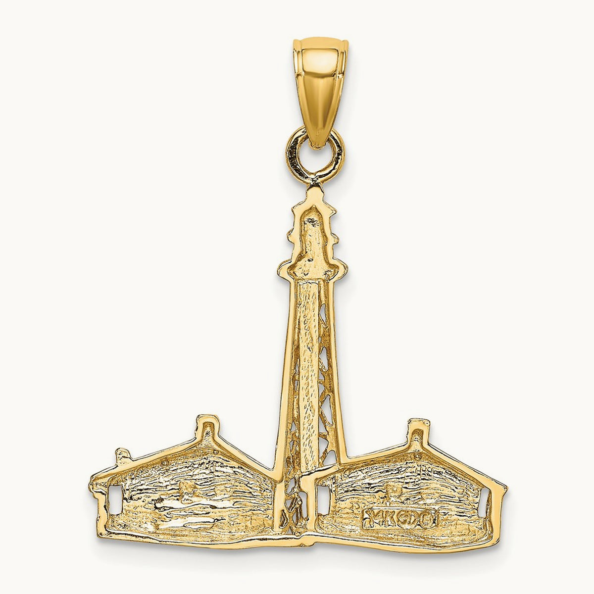 SANIBEL ISLAND Lighthouse Charm, 14K