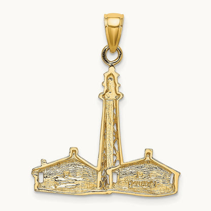 SANIBEL ISLAND Lighthouse Charm, 14K