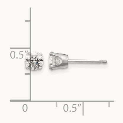 Diamond Stud Push-on Post Earrings — 0.70 ct tw