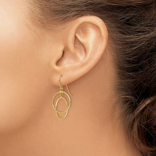 Polished Circles Dangle Earrings — photo set