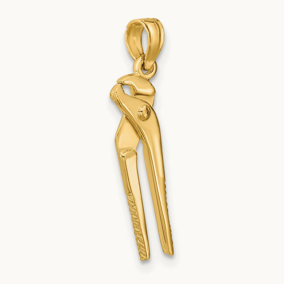 3-D Moveable Pliers Charm, 14K