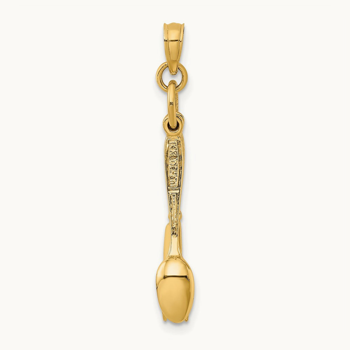 3-D Moveable Knife — 14K Yellow Gold