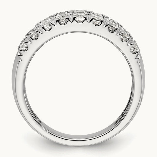 Complete Pave Diamond Wedding Band — photo set