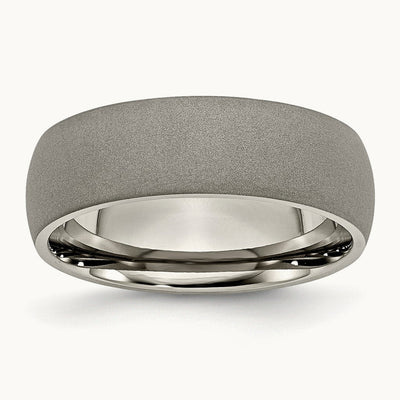 Stone Finish Half Round Band — photo set