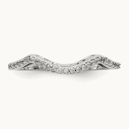 Diamond Wedding Band, 14K White Gold