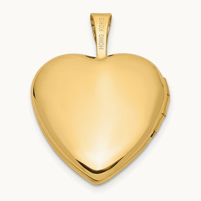 Double Hearts Locket — 14K Yellow Gold