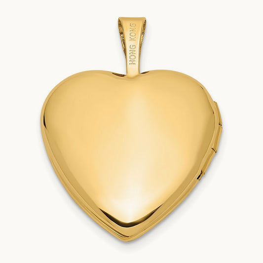 Double Hearts Locket — 14K Yellow Gold