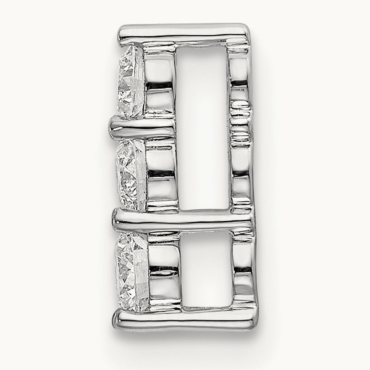 3 Stone Chain Slide, 1/4-1 ct Lab-Grown Diamond